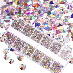 Shiny Nail Rhinestones Set SS6-SS30 | Mixed Glass Gems