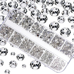 Shiny Nail Rhinestones Set SS6-SS30 | Mixed Glass Gems