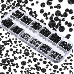 Shiny Nail Rhinestones Set SS6-SS30 | Mixed Glass Gems
