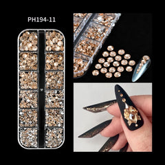 Shiny Nail Rhinestones Set SS6-SS30 | Mixed Glass Gems