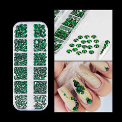 Shiny Nail Rhinestones Set SS6-SS30 | Mixed Glass Gems