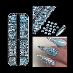 Shiny Nail Rhinestones Set SS6-SS30 | Mixed Glass Gems