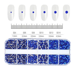 Shiny Nail Rhinestones Set SS6-SS30 | Mixed Glass Gems
