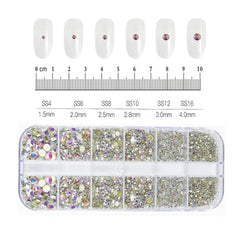 Shiny Nail Rhinestones Set SS6-SS30 | Mixed Glass Gems