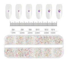 Shiny Nail Rhinestones Set SS6-SS30 | Mixed Glass Gems