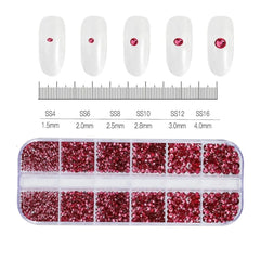 Shiny Nail Rhinestones Set SS6-SS30 | Mixed Glass Gems