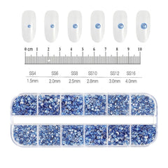 Shiny Nail Rhinestones Set SS6-SS30 | Mixed Glass Gems