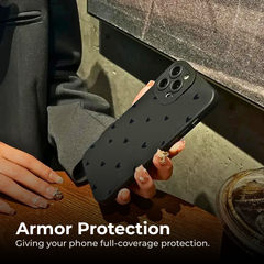 Black Shockproof iPhone 16 15 14 Pro Max Cover