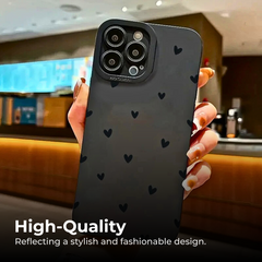 Black Shockproof iPhone 16 15 14 Pro Max Cover