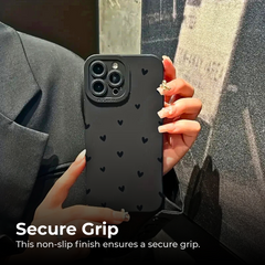 Black Shockproof iPhone 16 15 14 Pro Max Cover