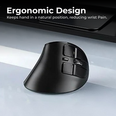 Dual Mode Silent Ergonomic Wireless Mouse