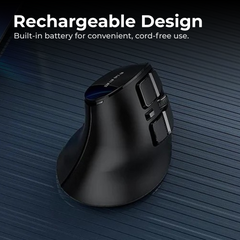 Dual Mode Silent Ergonomic Wireless Mouse