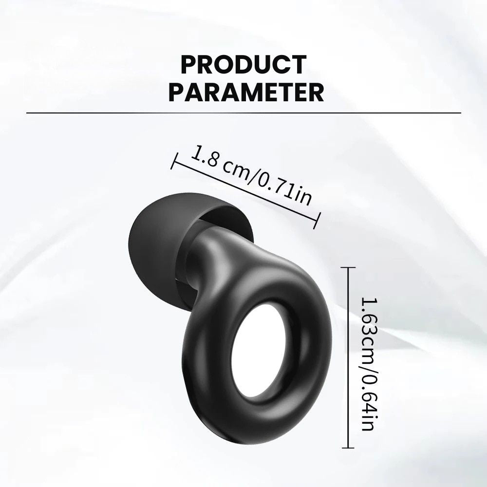 Silicone Earbud Caps with Metal Ring — Universal Fit - size