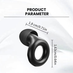 Silicone Earbud Caps with Metal Ring — Universal Fit - size