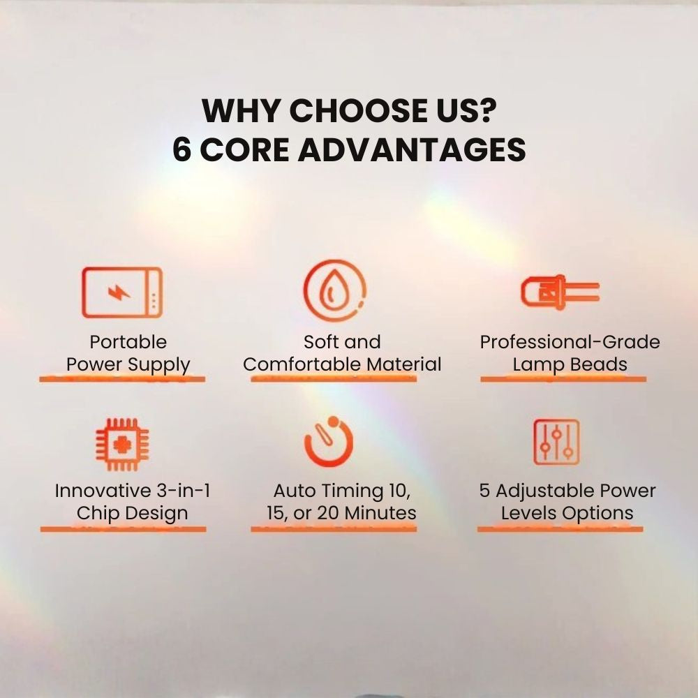 Silicone LED Face & Neck Photonic Red Light Therapy Mask - 6 advantages