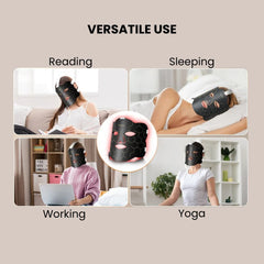 Silicone LED Face & Neck Photonic Red Light Therapy Mask - versatile use