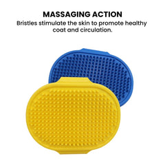Silicone Pet Grooming Brush / Adjustable Strap