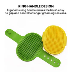 Silicone Pet Grooming Brush / Adjustable Strap