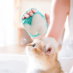 Silicone Pet Shower Brush & Shampoo Dispenser