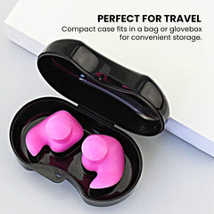 Silicone Swim Earplugs — Reusable Waterproof Kids & Adult -  travel friendly
