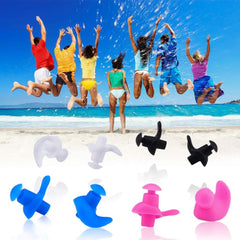 Silicone Swim Earplugs — Reusable Waterproof Kids & Adult