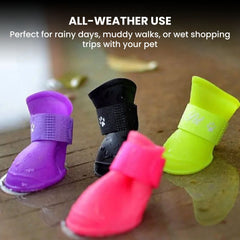 Silicone Waterproof Dog Boots — Non-Slip Pet Rain Shoes