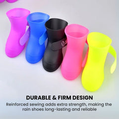 Silicone Waterproof Dog Boots — Non-Slip Pet Rain Shoes