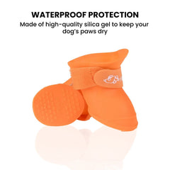 Silicone Waterproof Dog Boots — Non-Slip Pet Rain Shoes