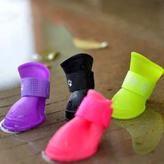 Silicone Waterproof Dog Boots — Non-Slip Pet Rain Shoes