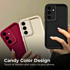 Candy Color Silicone Case for Samsung S25 S24 S23 Ultra