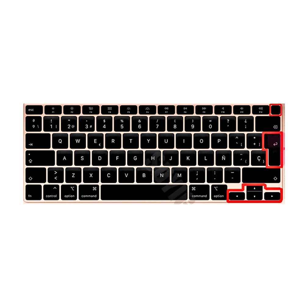 Clear Silicone Keyboard Cover — MacBook 13–16" (Universal Fit)