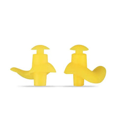 Silicone Swim Earplugs — Reusable Waterproof Kids & Adult - yellow