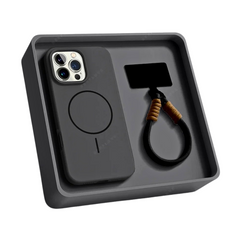 MagSafe Silicone iPhone Case with Ring & Camera Cover