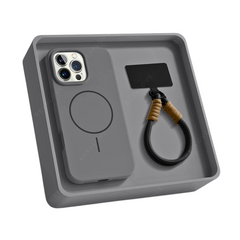 MagSafe Silicone iPhone Case with Ring & Camera Cover