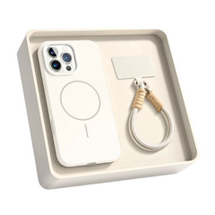 MagSafe Silicone iPhone Case with Ring & Camera Cover