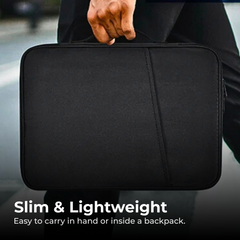 Slim Waterproof Laptop Sleeve with Pockets — 11–13"