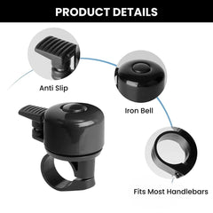 Small Alloy Bike Bell – Loud Horn for MTB & Road
