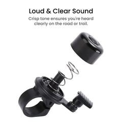 Small Alloy Bike Bell – Loud Horn for MTB & Road