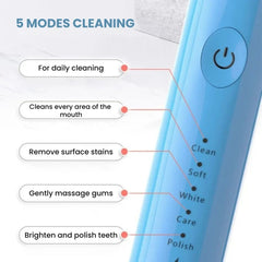 Smart Ultrasonic Electric Toothbrush | Long Lasting & Rechargeable