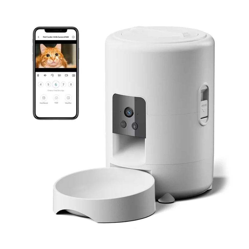 Smart 2L Automatic Pet Feeder with Wi-Fi & Portion Control