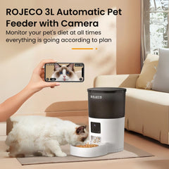 Smart 3L Automatic Pet, Cat & Dog Feeder with Camera & App Control