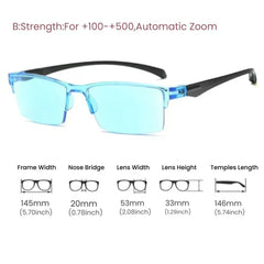 Smart Auto Zoom Reading Glasses Anti-Blue Light
