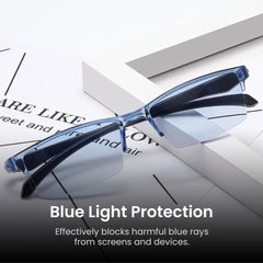 Smart Auto Zoom Reading Glasses Anti-Blue Light