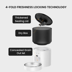 Smart Automatic Pet, Cat & Dog Feeder with Camera & App Control