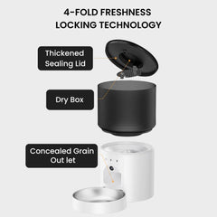 Smart Automatic Pet, Cat & Dog Feeder with Camera & App Control