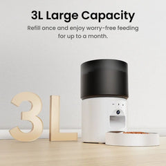 Smart Automatic Pet, Cat & Dog Feeder with Camera & App Control