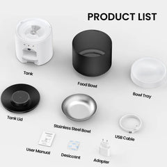 Smart Automatic Pet, Cat & Dog Feeder with Camera & App Control