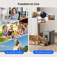 Smart Automatic Pet Feeder with Camera & Voice Control