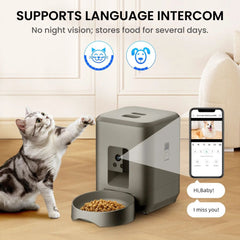 Smart Automatic Pet Feeder with Camera & Voice Control