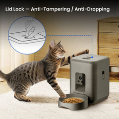 Smart Automatic Pet Feeder with Camera & Voice Control